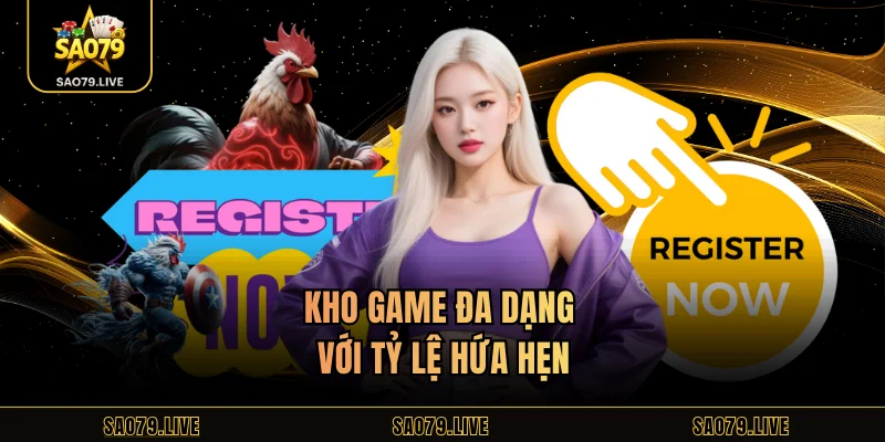 Đăng Ký Sao79 Kho game đa dạng với tỷ lệ hứa hẹn